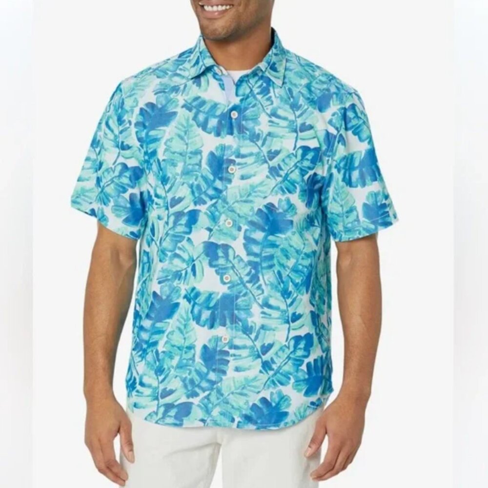 Tommy Bahama Coconut Point Jungle Grove IslandZone Camp Shirt 2XLB
